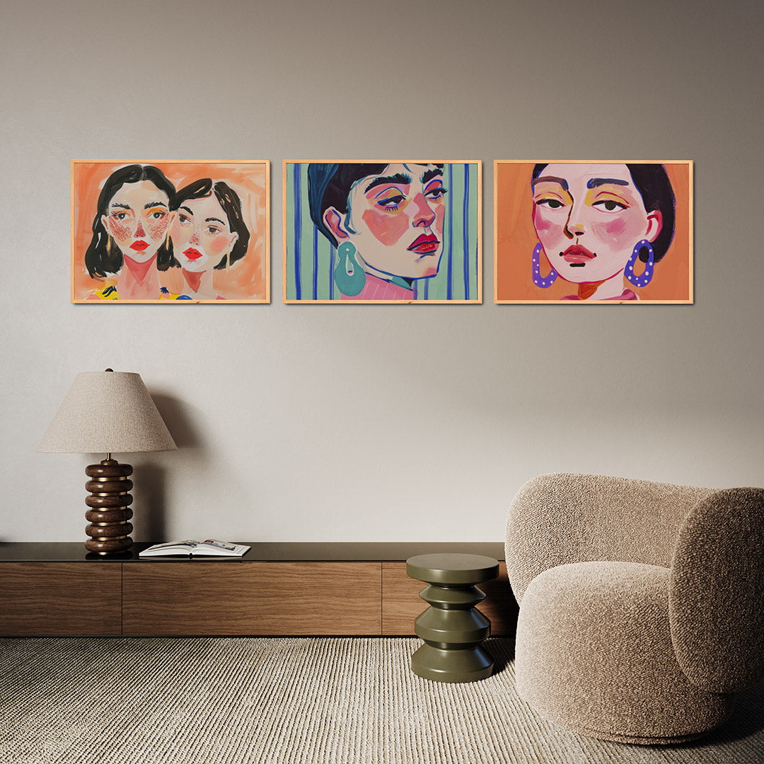 Expressieve portretten Posterset