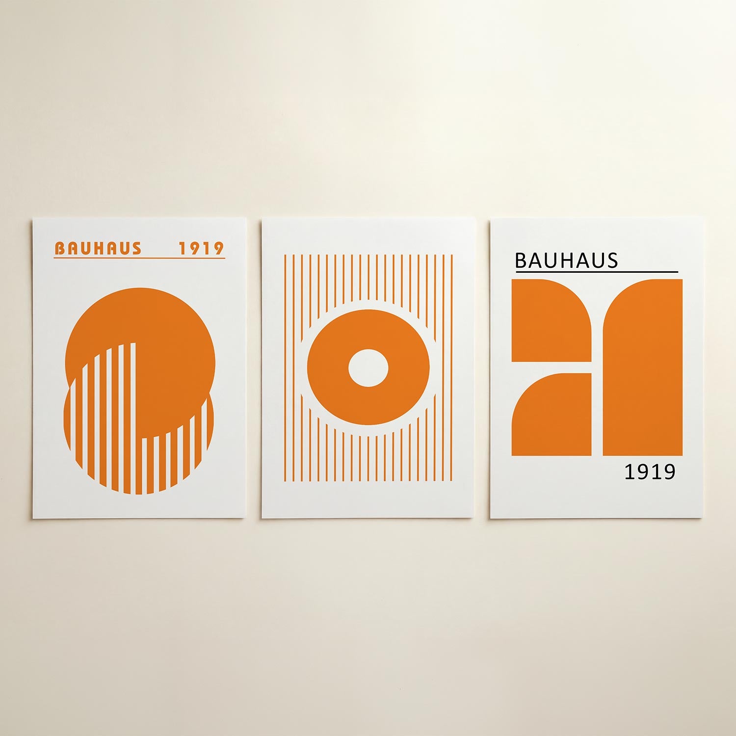 Cirkel en strepen Posterset