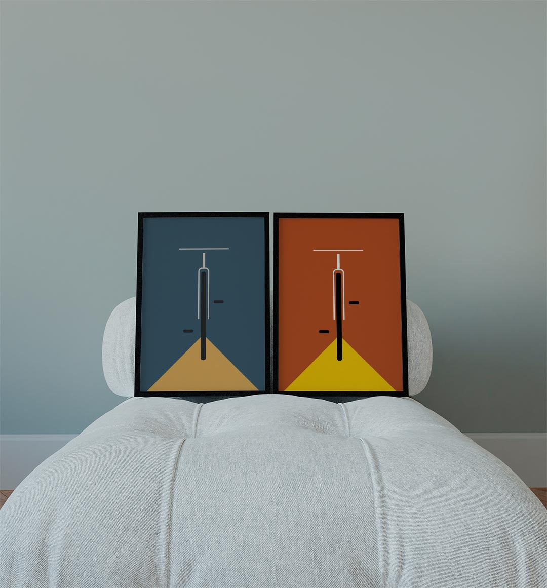 Fiets en licht Posterset