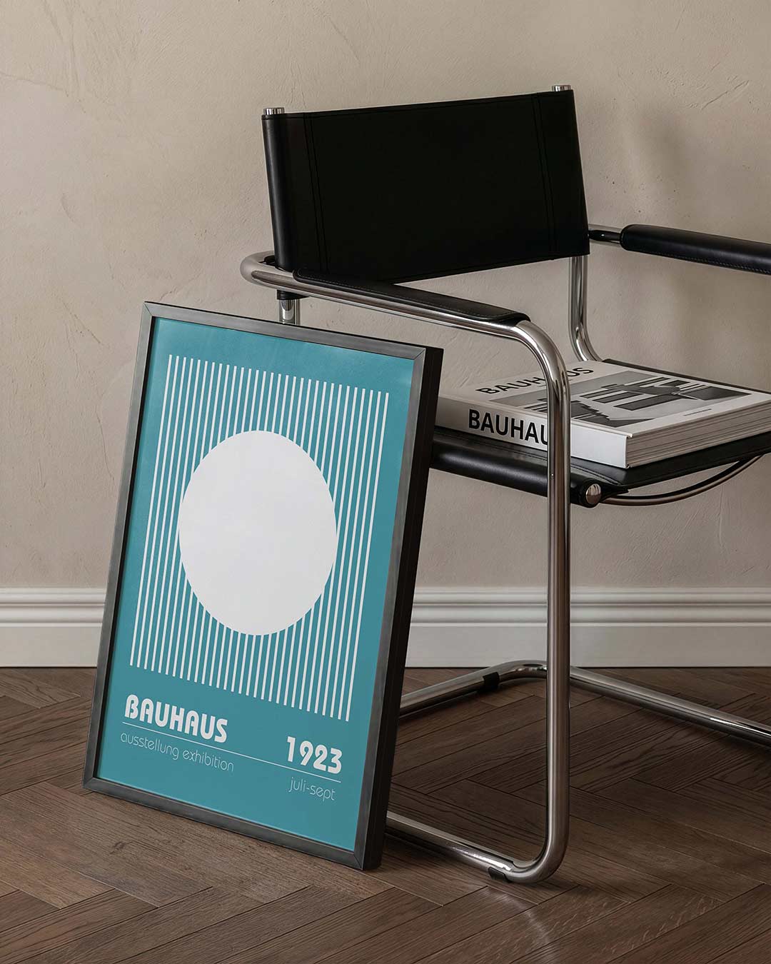 Cirkel en lijnen Poster