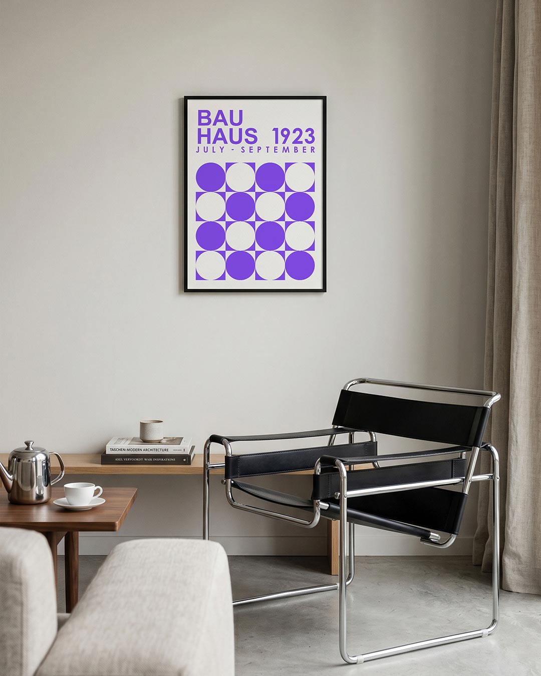 Cirkelpatroon en tekst Poster