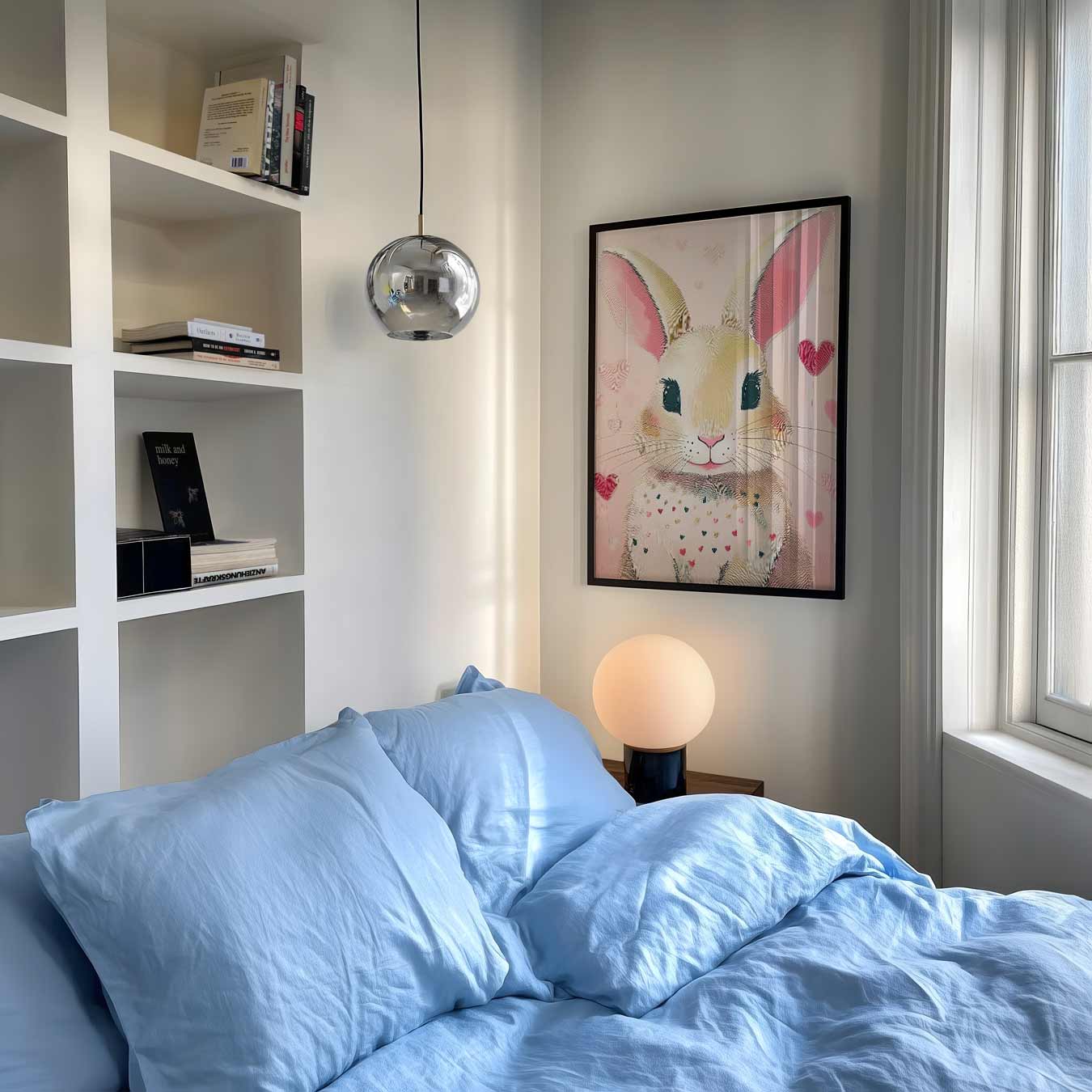 Schattige Konijnenhartjes Poster-WallArtistic