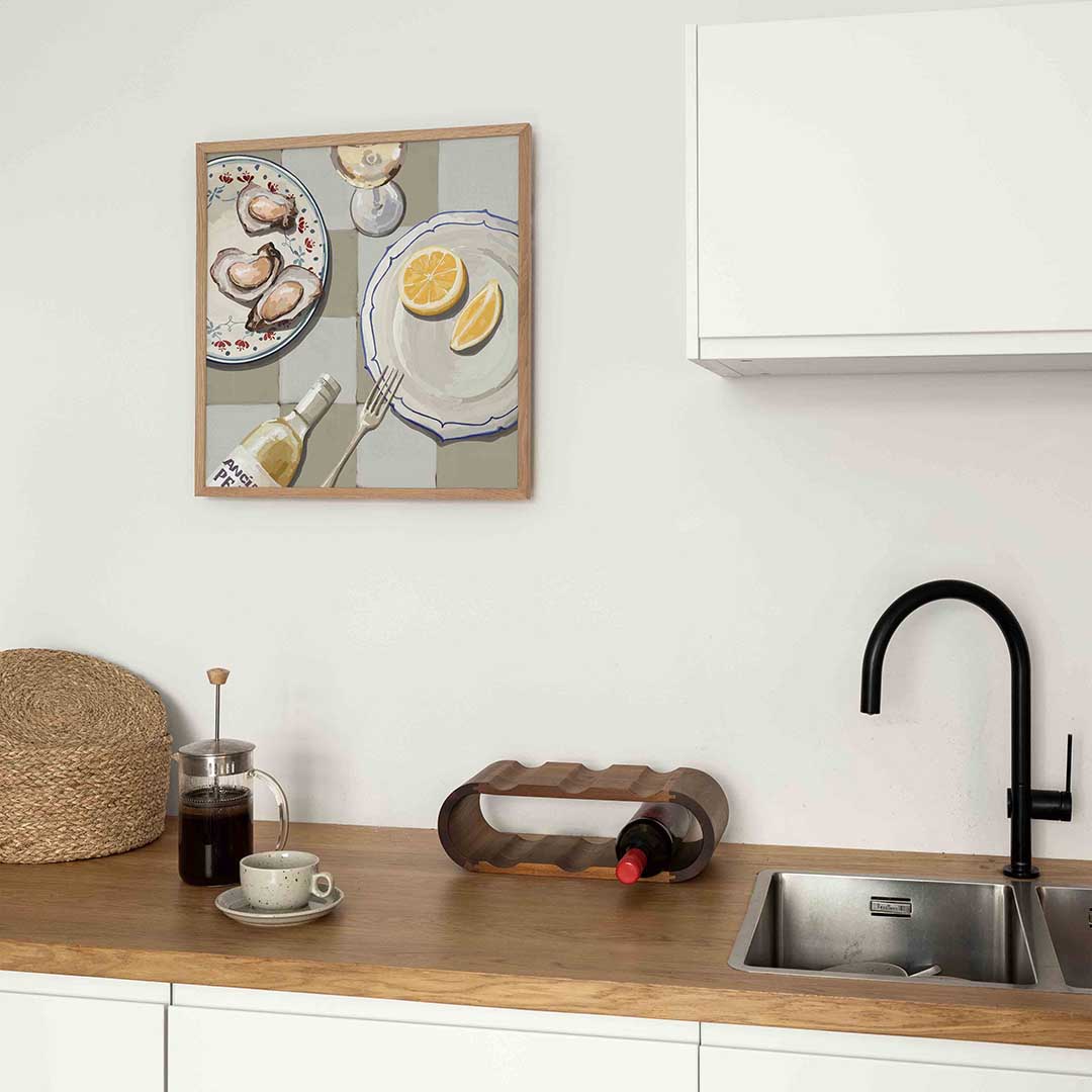 Oesters en citroen Poster