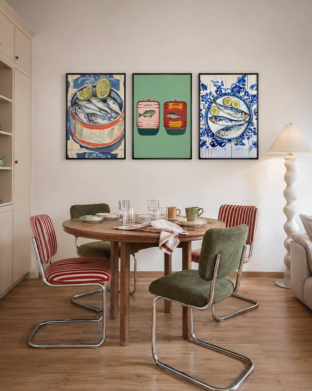 Vorm en kleurenspel Posterset