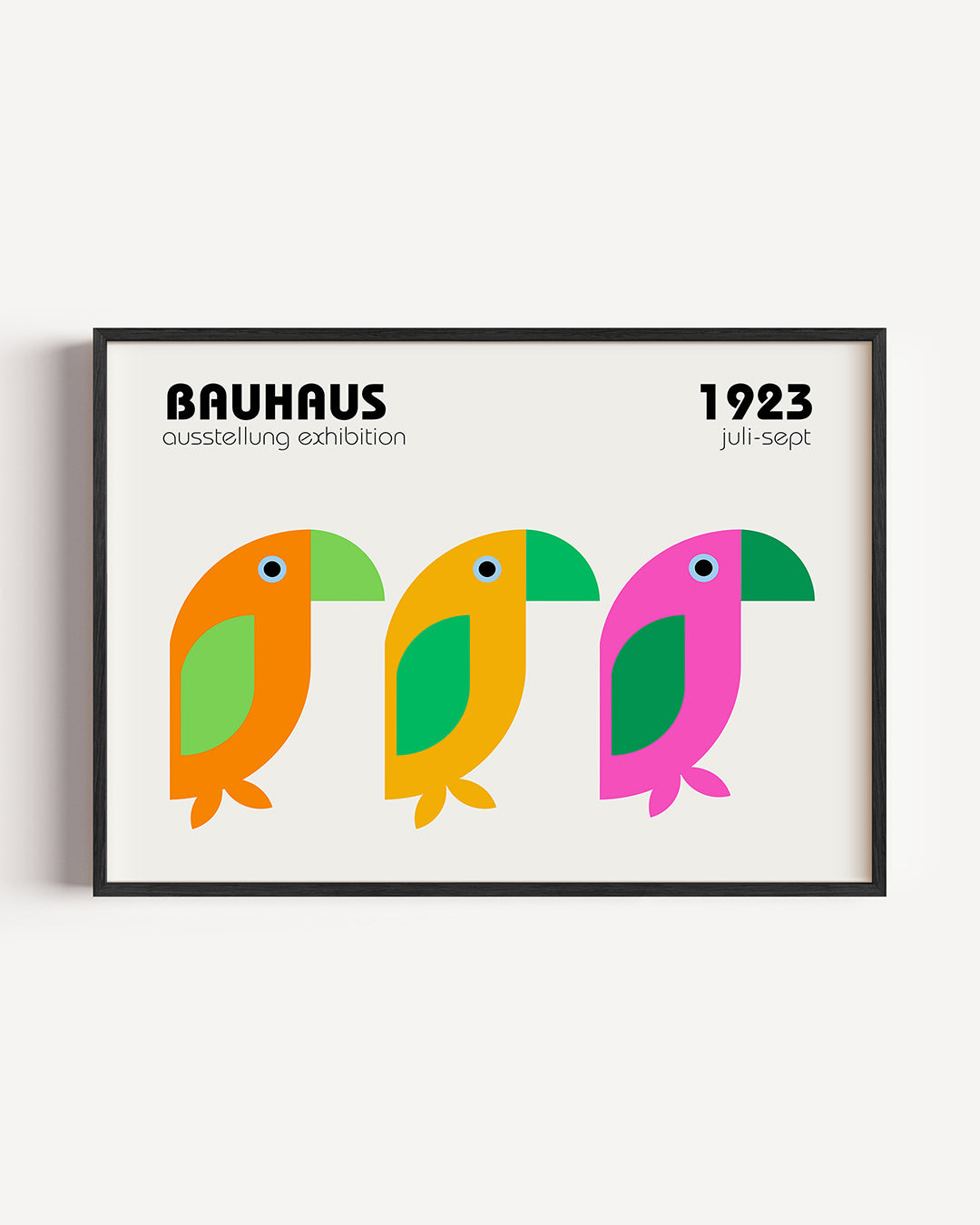 Vogels en kleurvlakken Poster