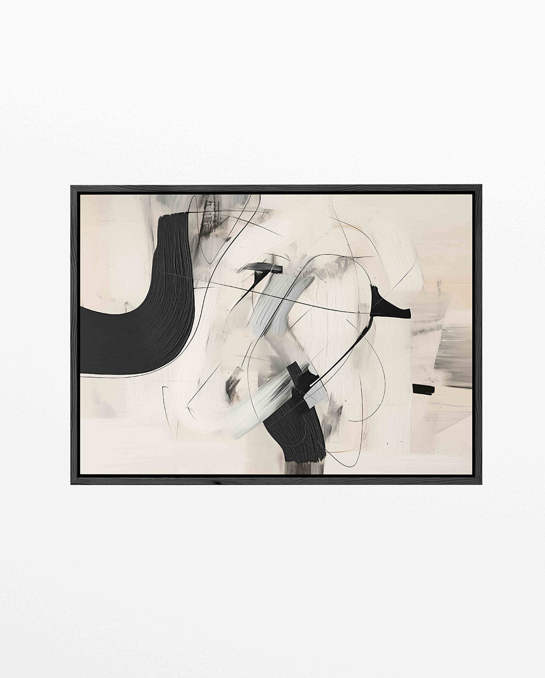 Dynamische lijnen compositie Kunstwerk