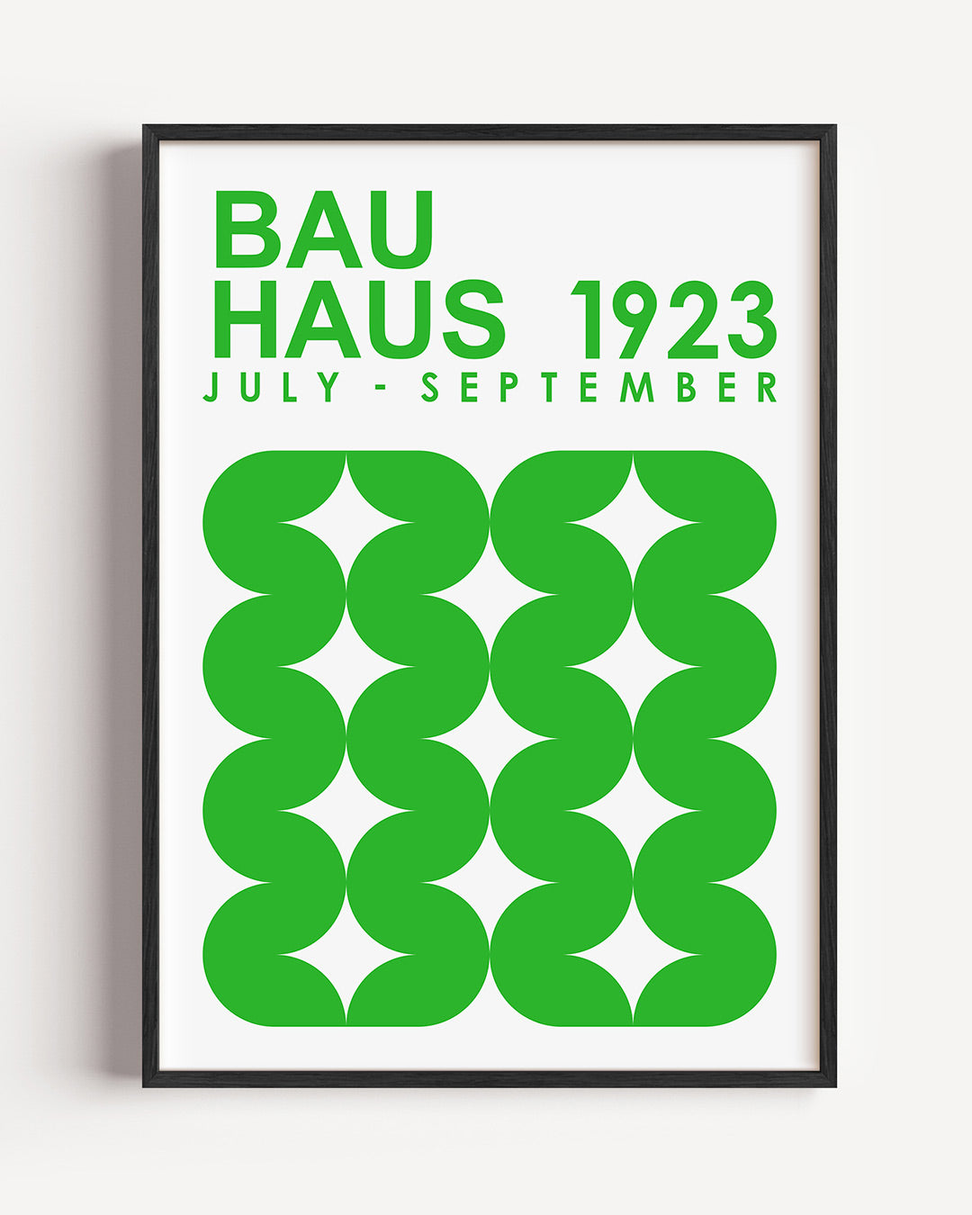 Groene vormritme Poster