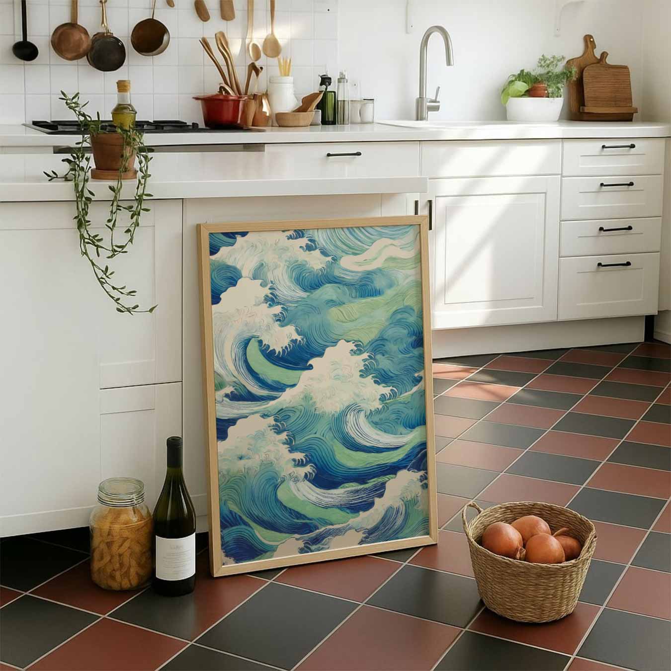 Ocean Waves Wandposter-WallArtistic