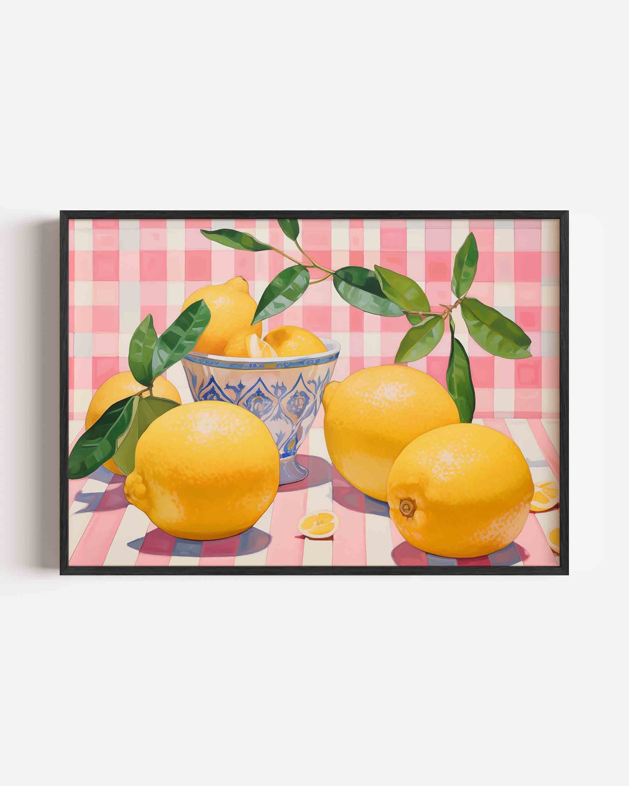 Citroenen en bladeren Poster