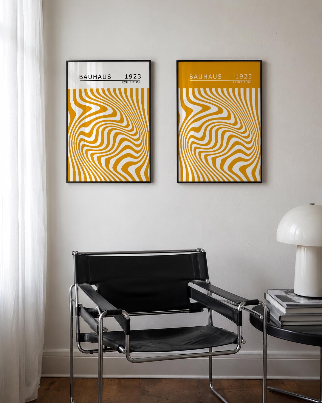 Golvend lijnenspel Posterset