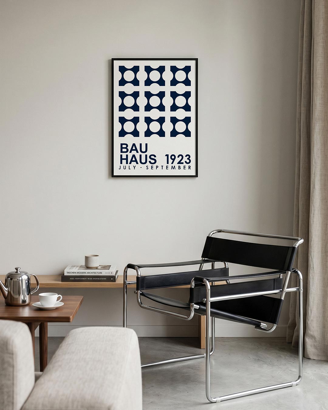 Cirkelpatroon en tekst Poster