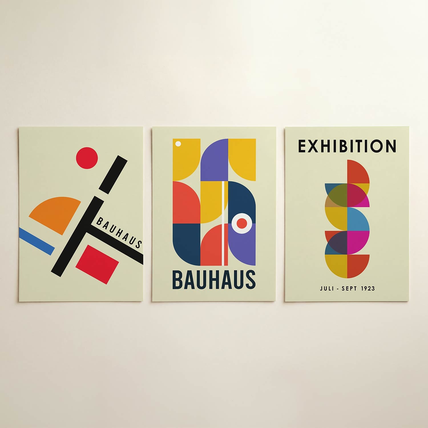 Vormen en vlakken Posterset