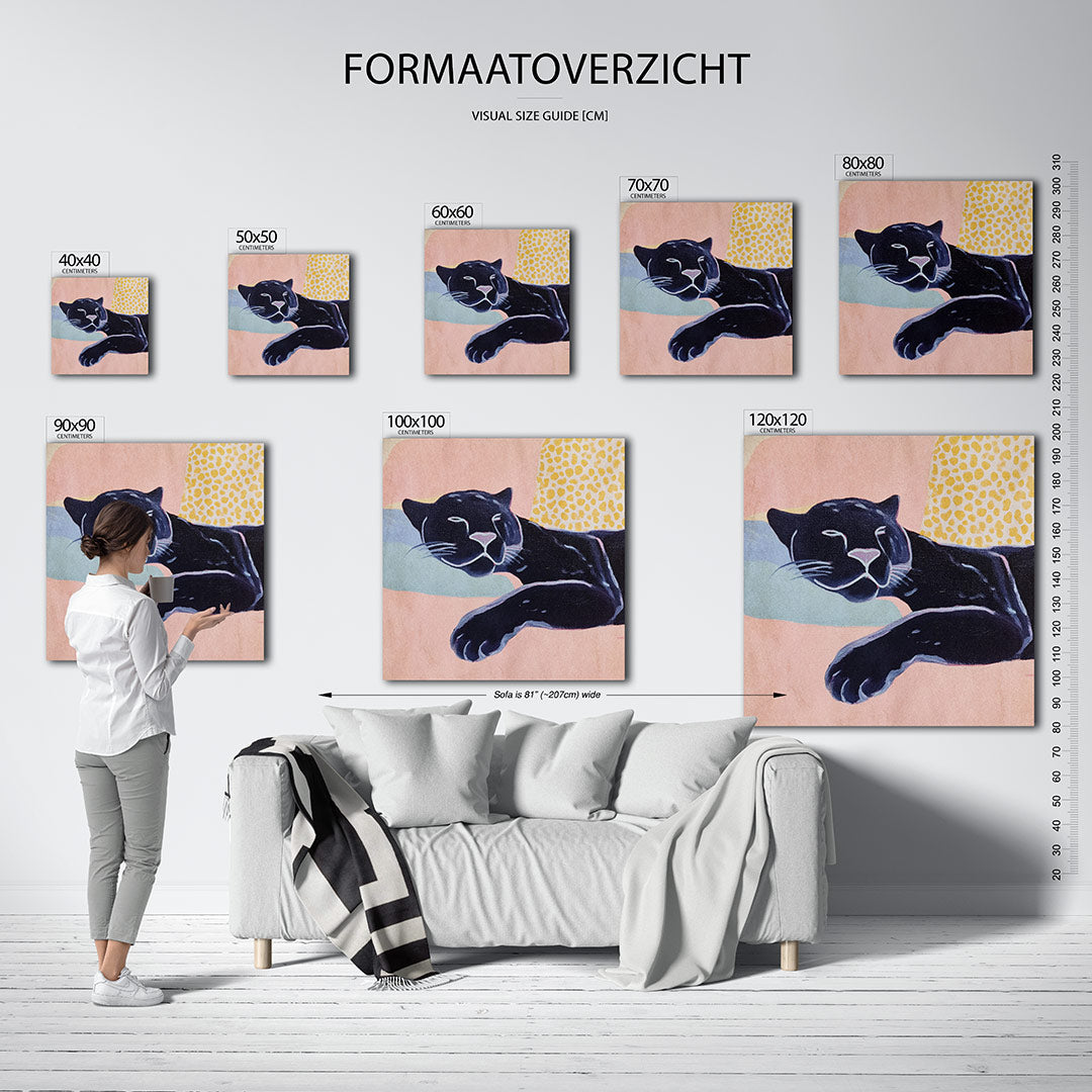 Dromerige panter Kunstwerk