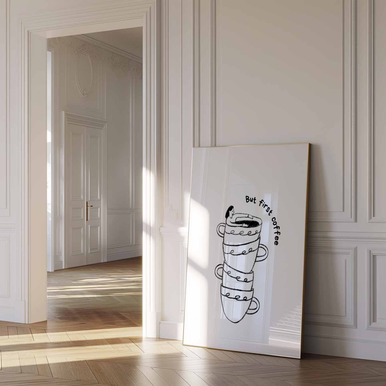 But First Coffee Poster-WallArtistic