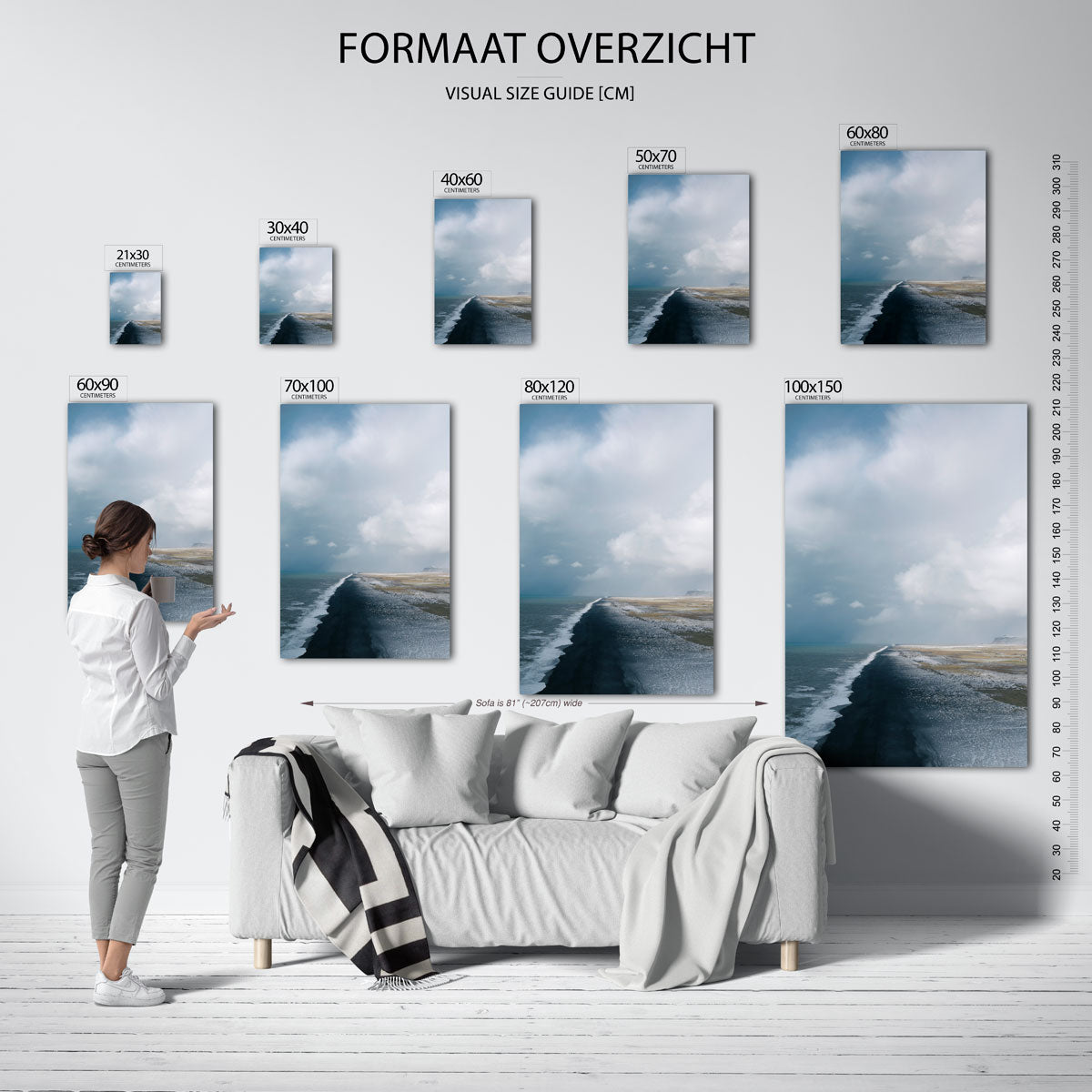 Kustlandschap Poster
