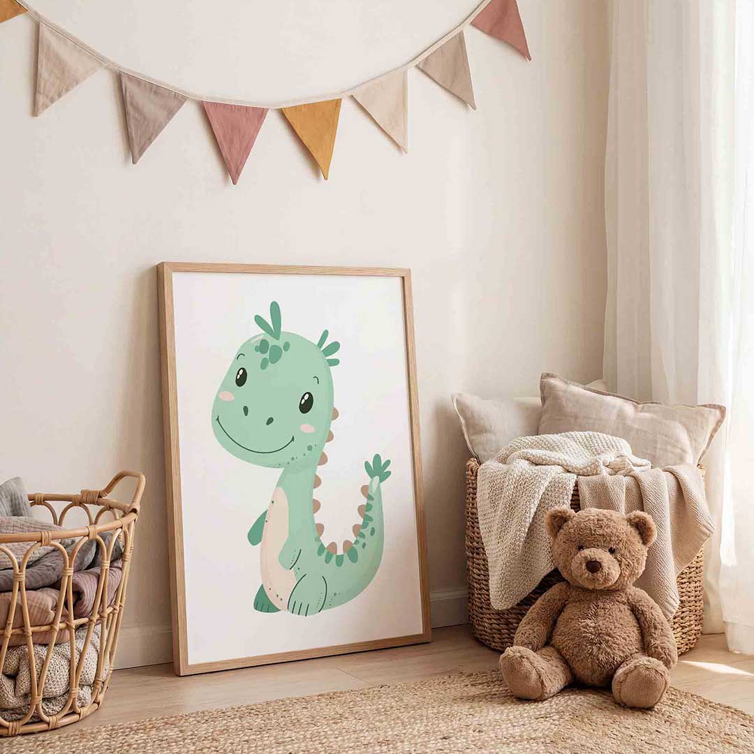 Groene dinosaurus Poster