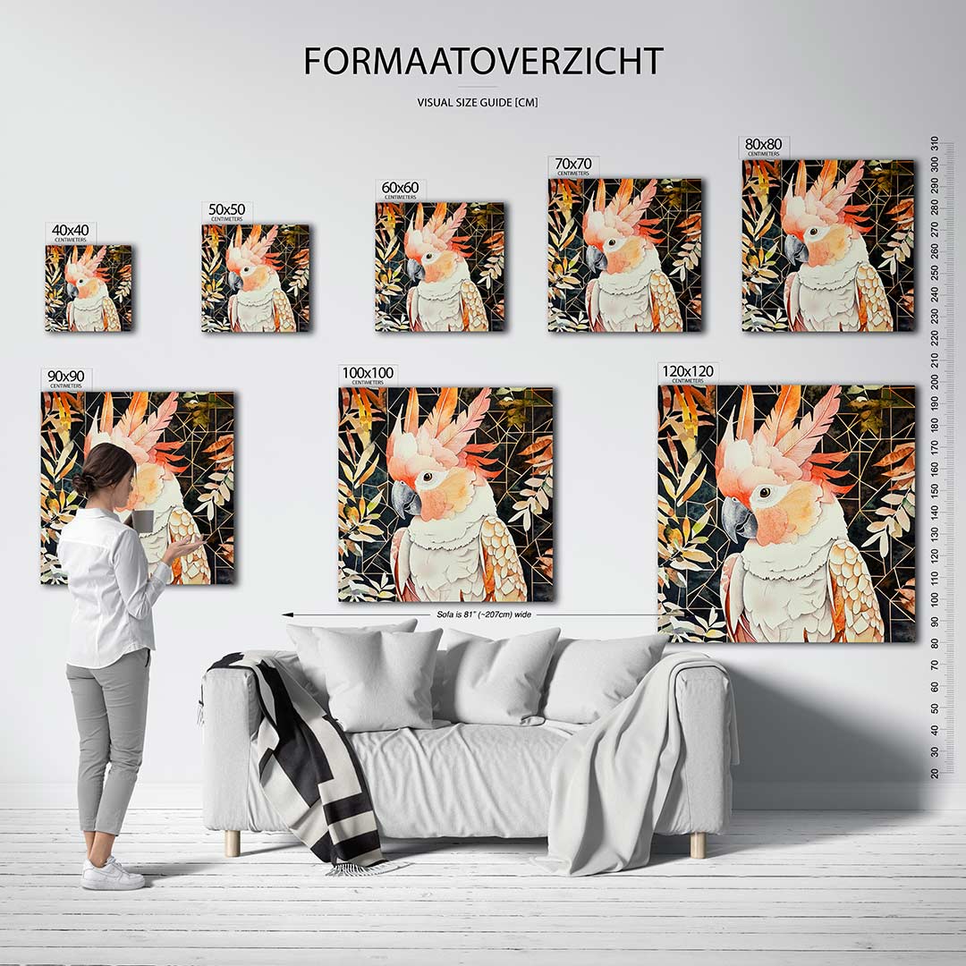 Vrolijke vogel Kunstwerk