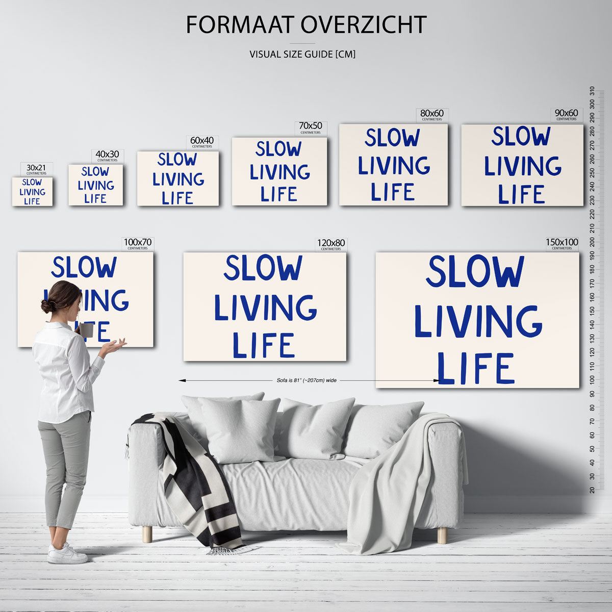 Slow living life Poster