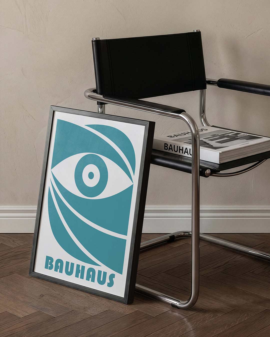 Oogvorm en lijnen Poster