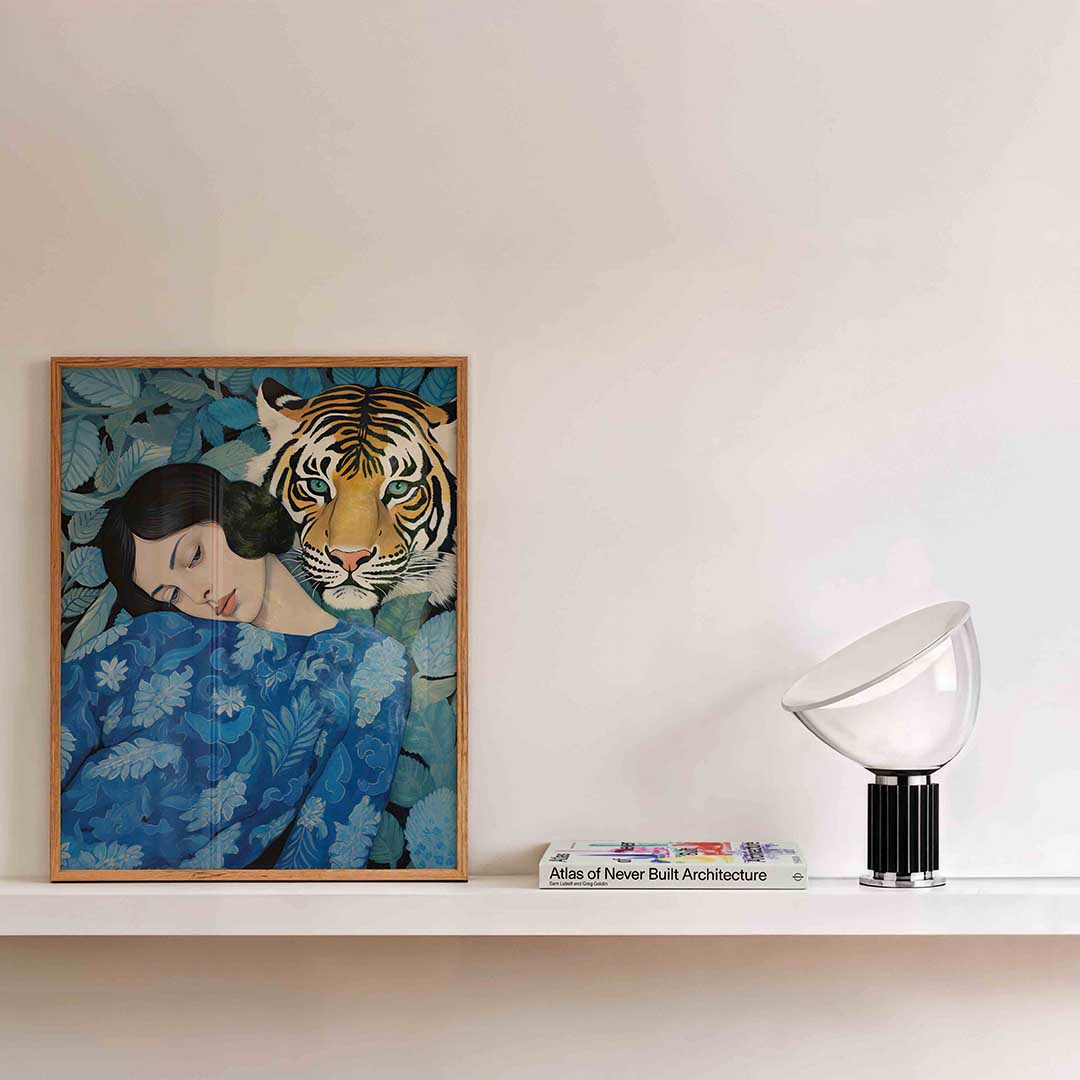 Vrouw en tijger Poster