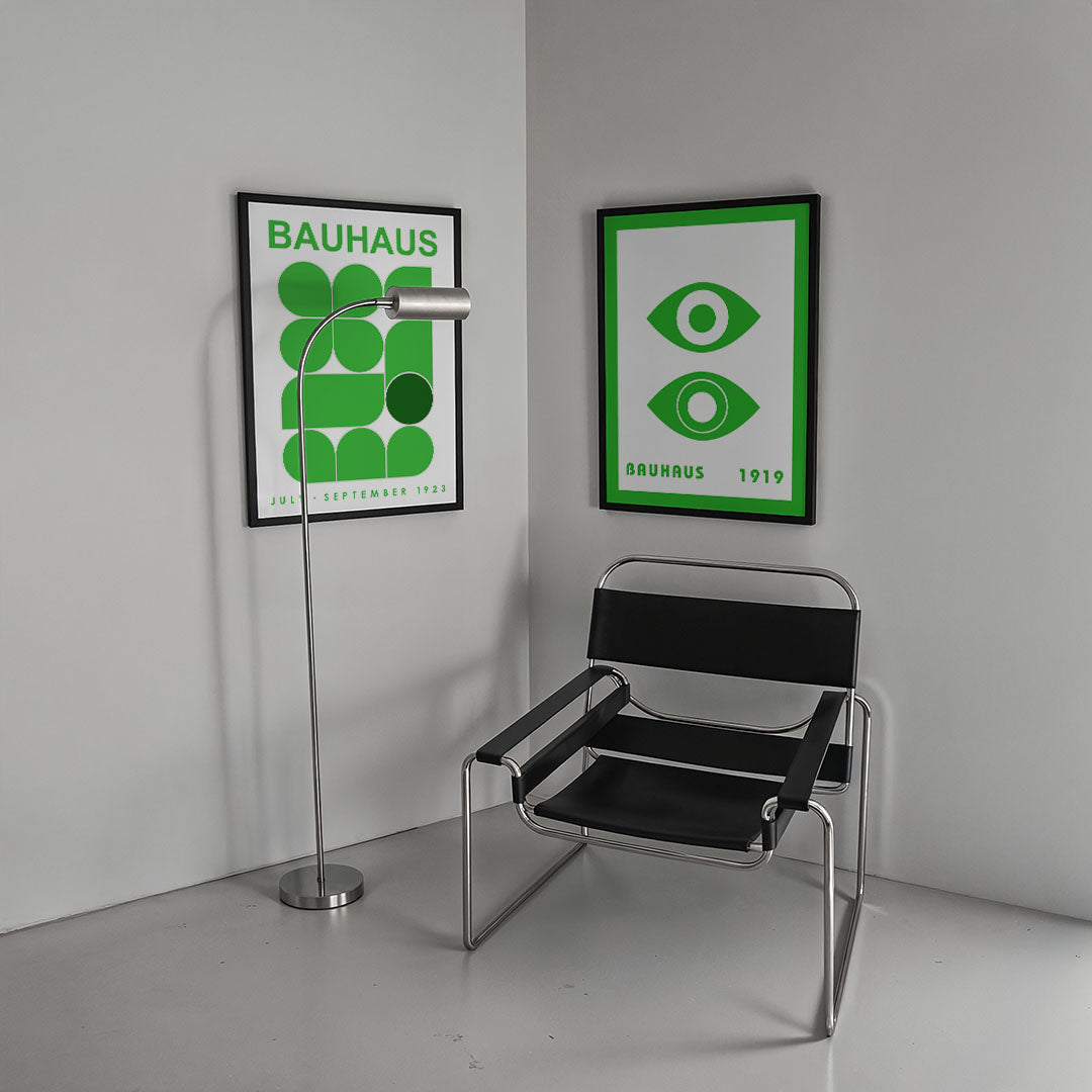 Groene vormenritme Posterset