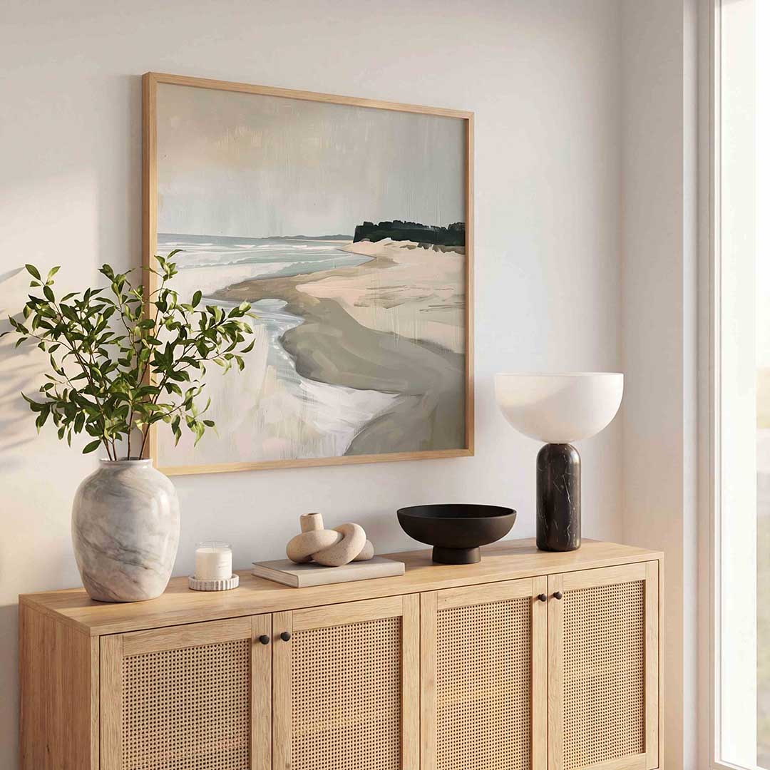 Strand en zee Poster