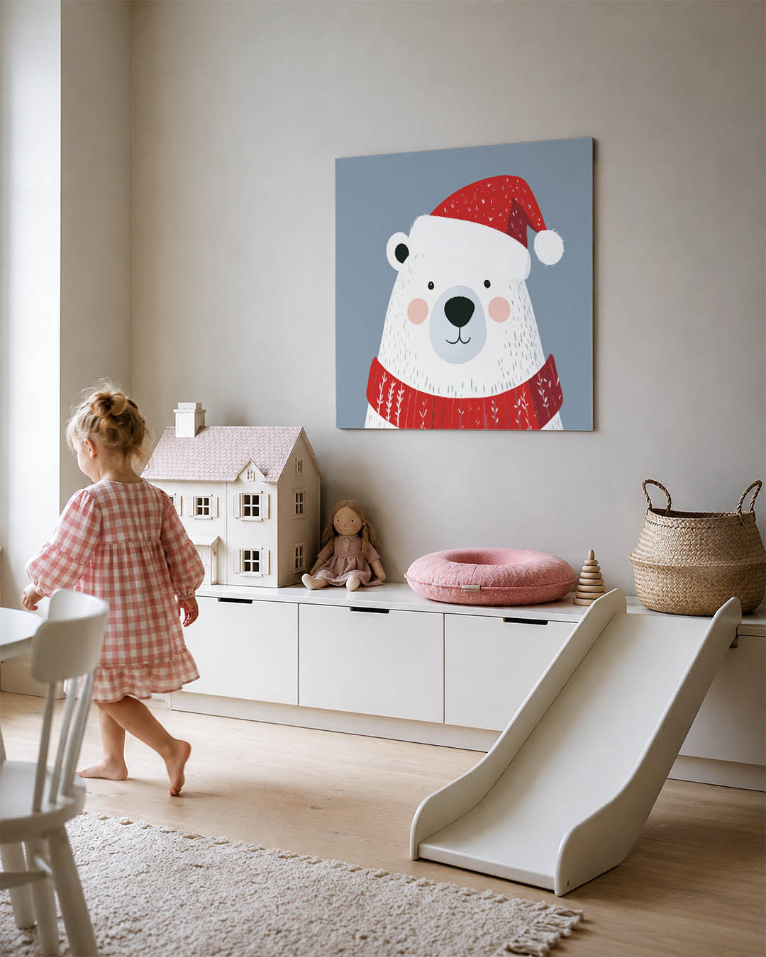 Vrolijke ijsbeer illustratie Kunstwerk