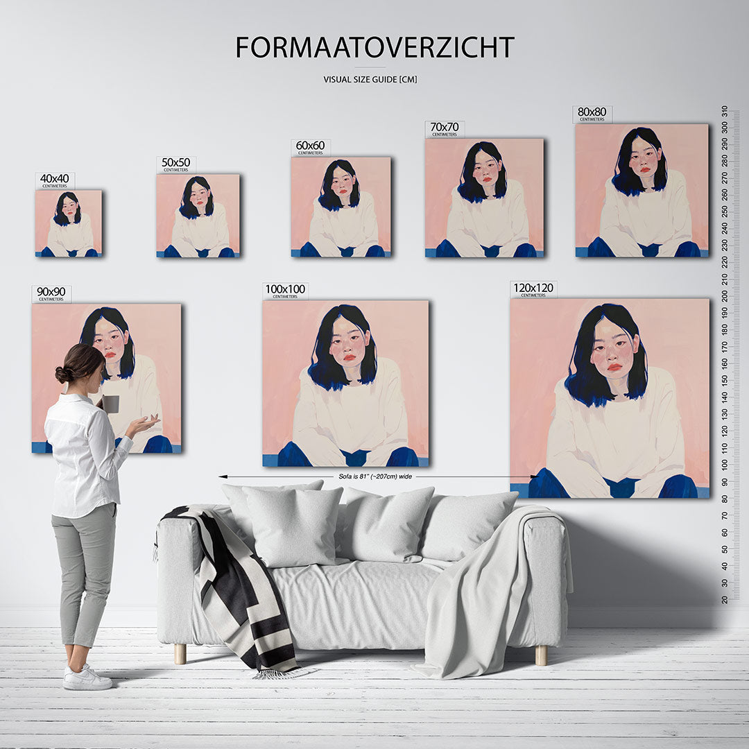Portretstudie Kunstwerk