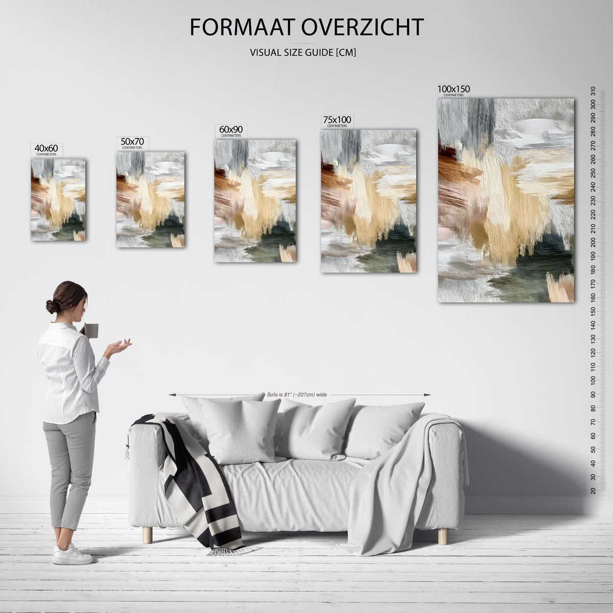 Kleurencompositie Kunstwerk