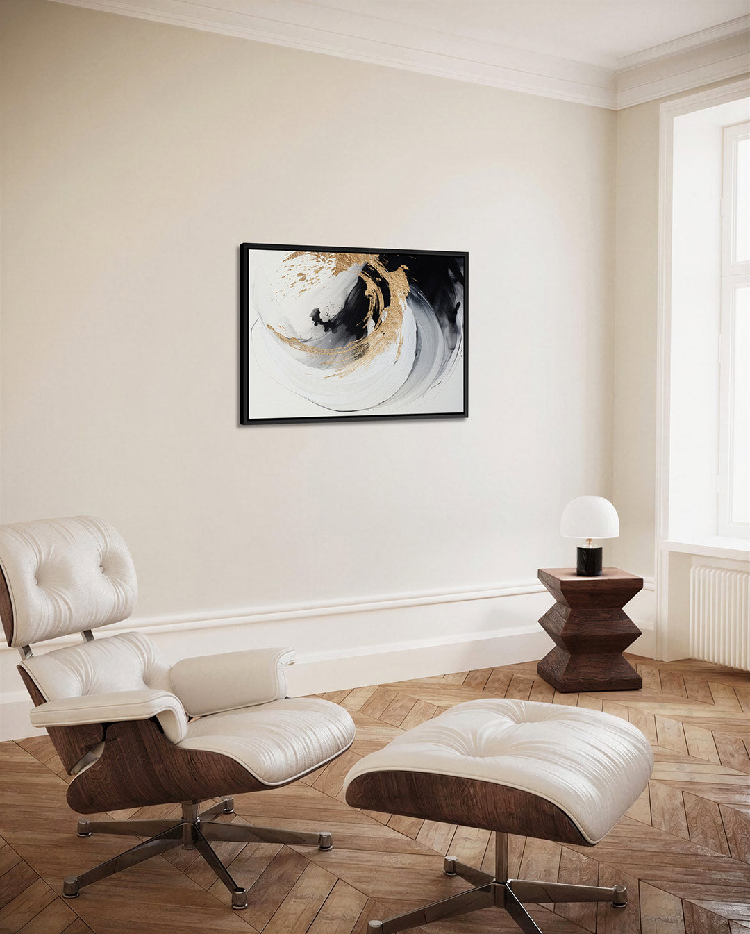 Dynamische kleurvlakken Kunstwerk