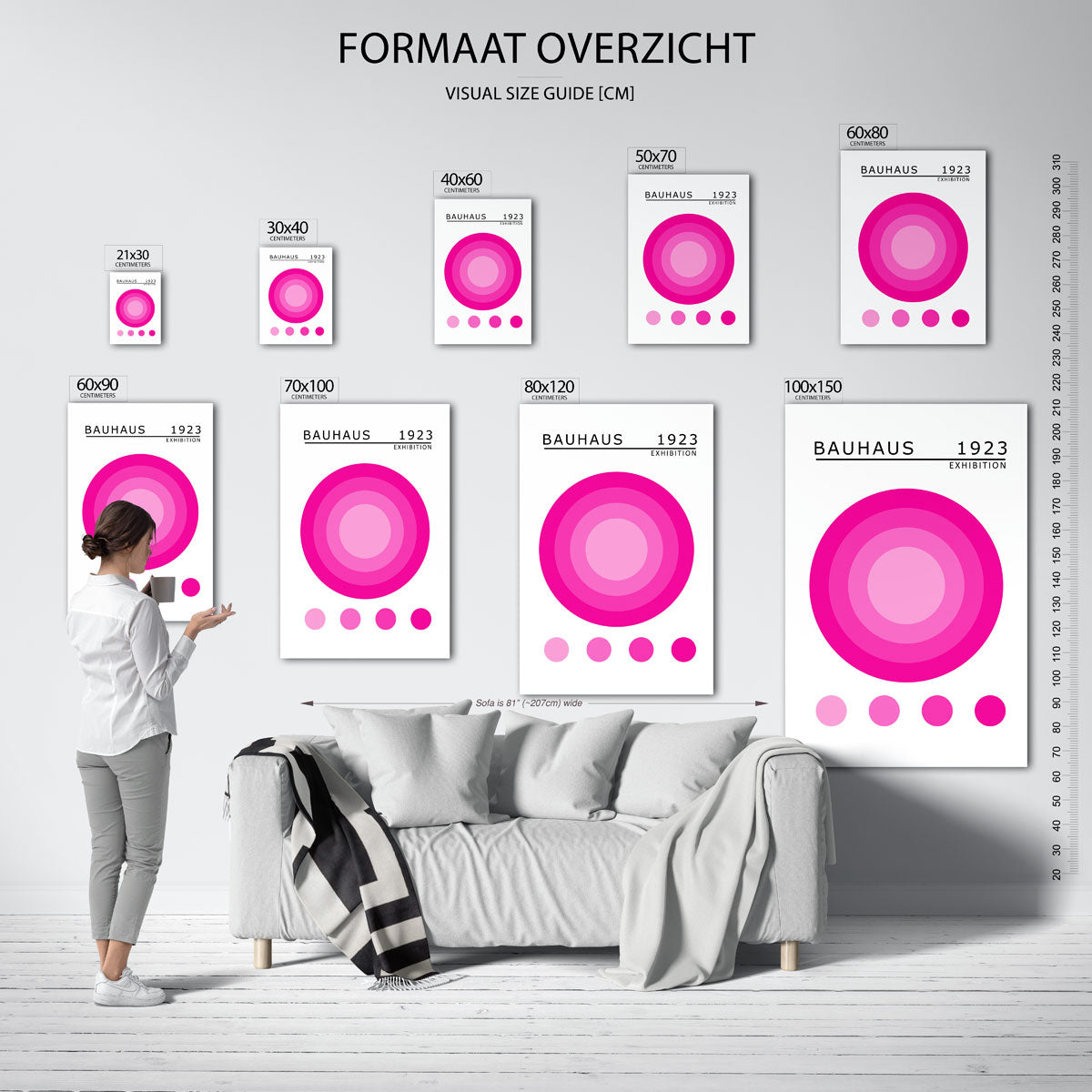Cirkelvormen en kleuren Poster