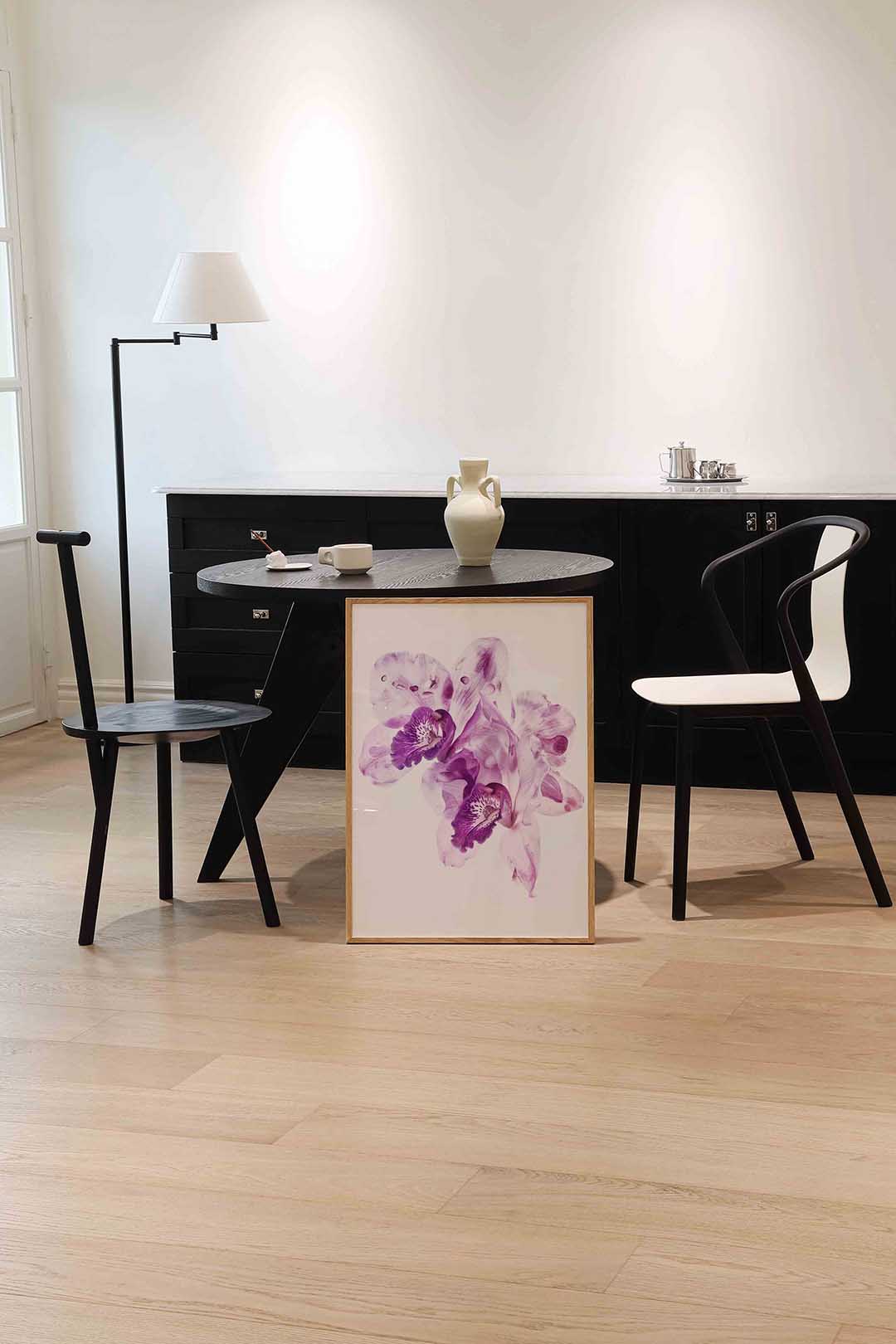 Paarse orchideeën Poster