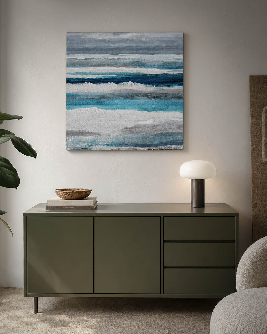 Horizontale kleurenlagen Kunstwerk