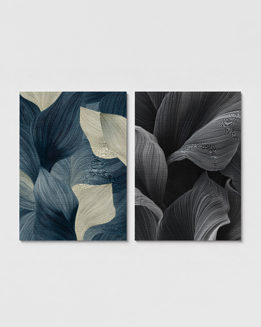 Golvend lijnenspel Posterset