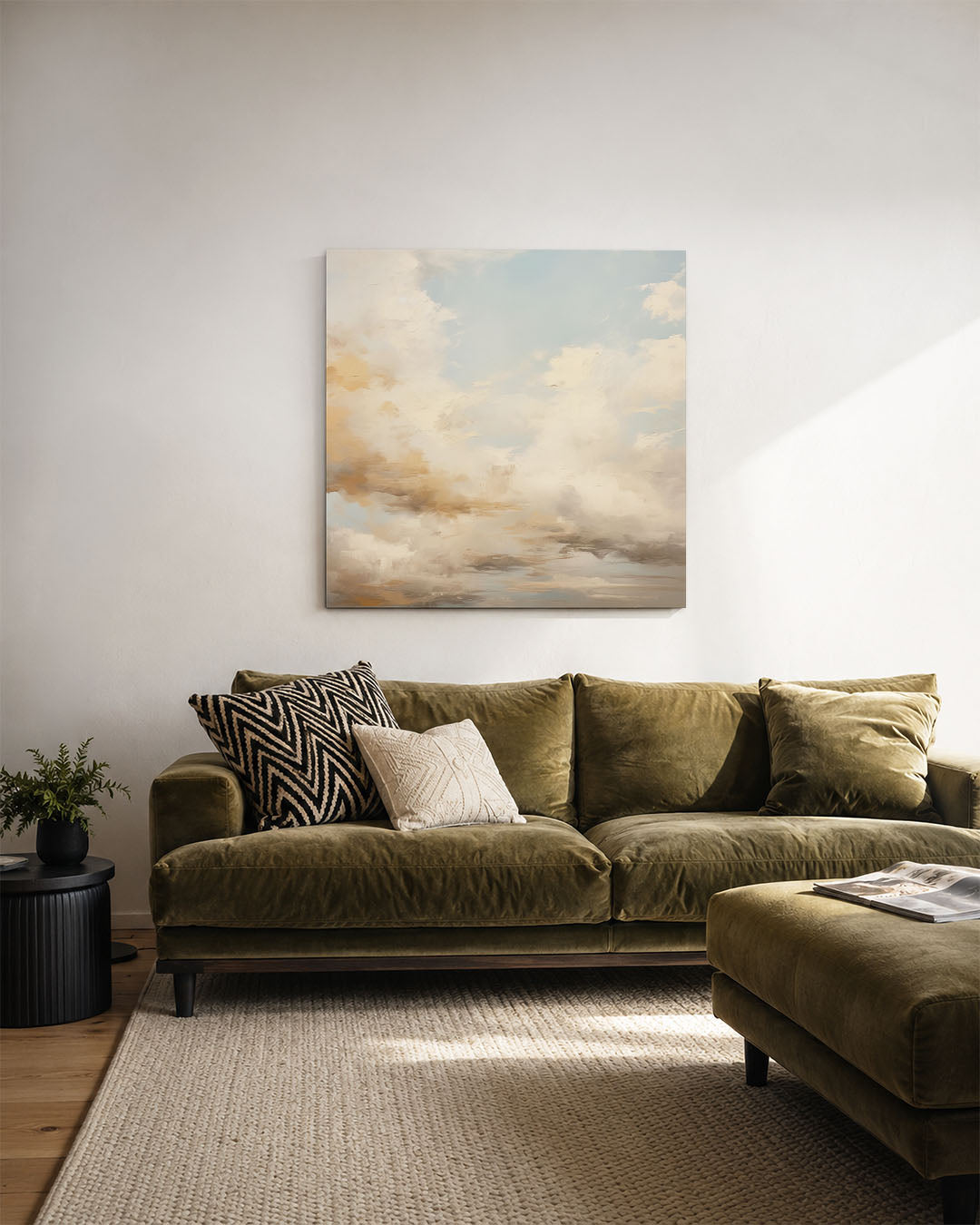 Dromerige wolkenlucht Kunstwerk