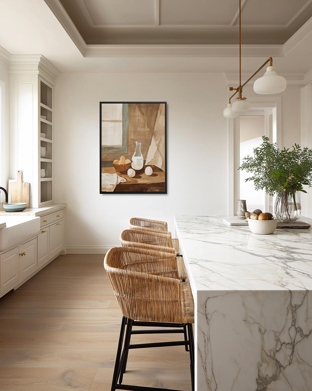 Fruit en mand Kunstwerk