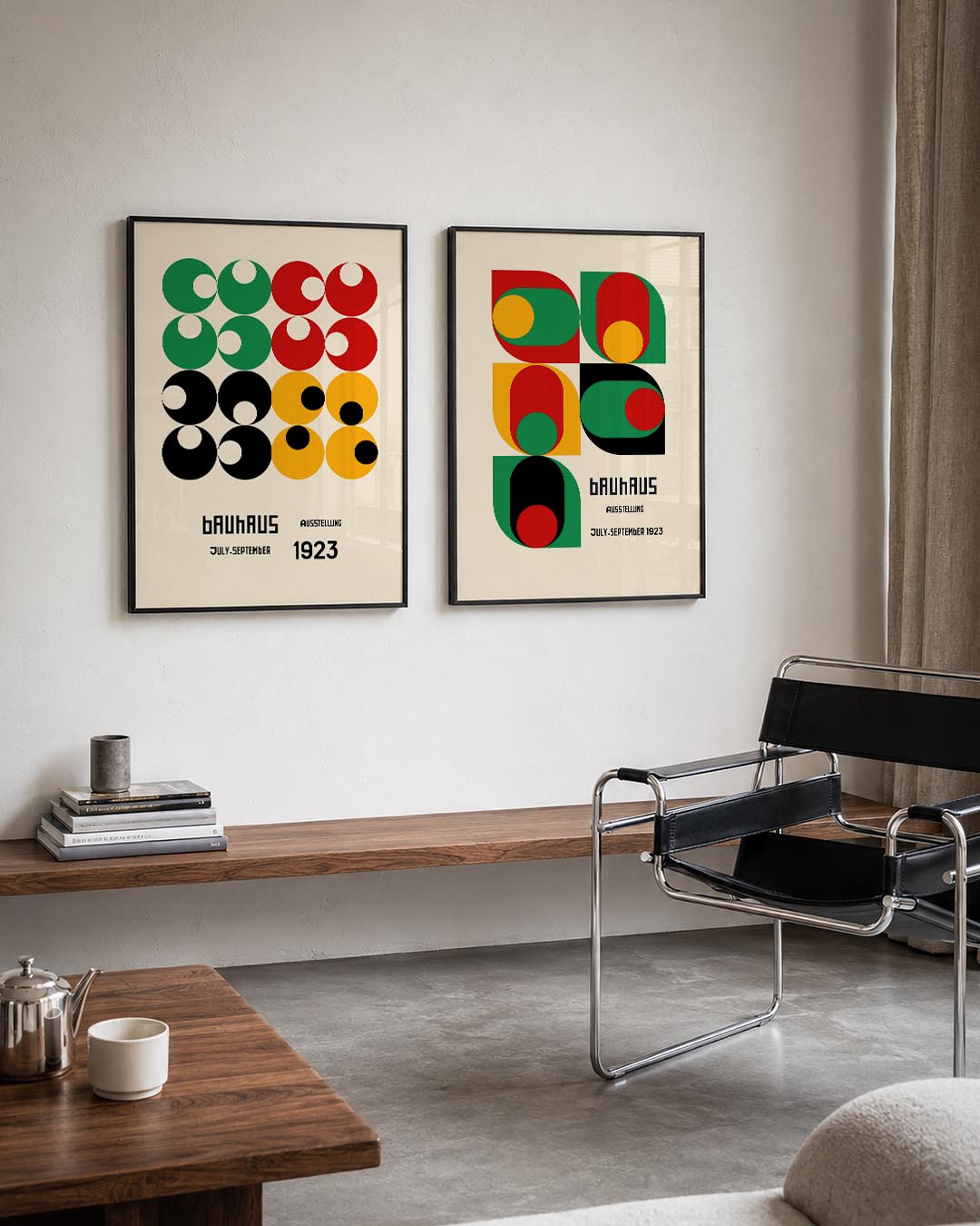 Cirkelritme en kleur Posterset