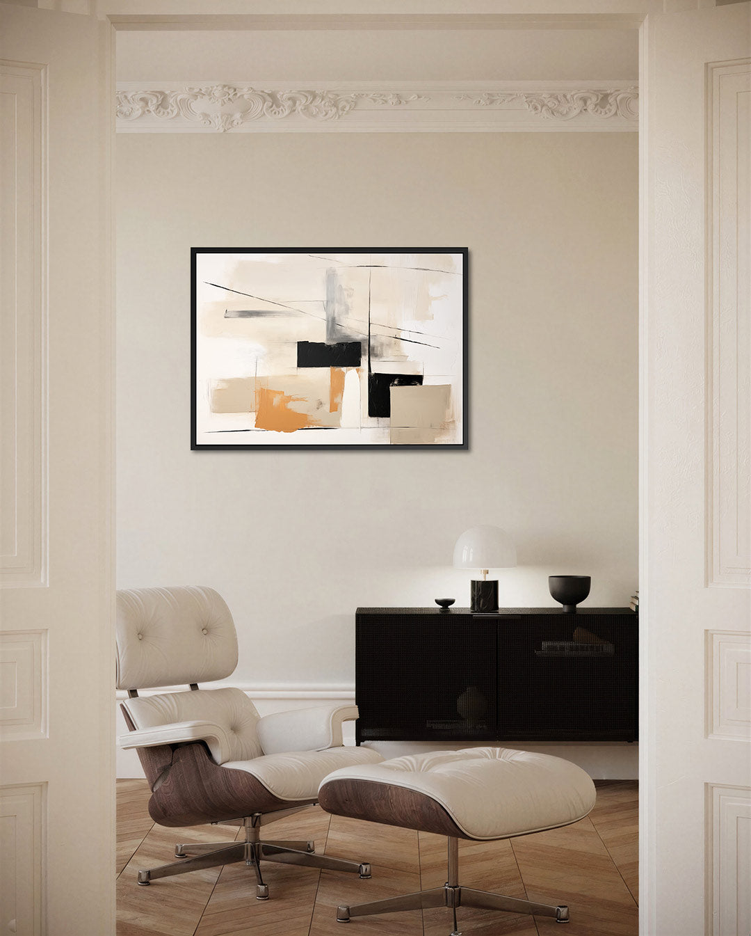 Geometrische lijnen Kunstwerk