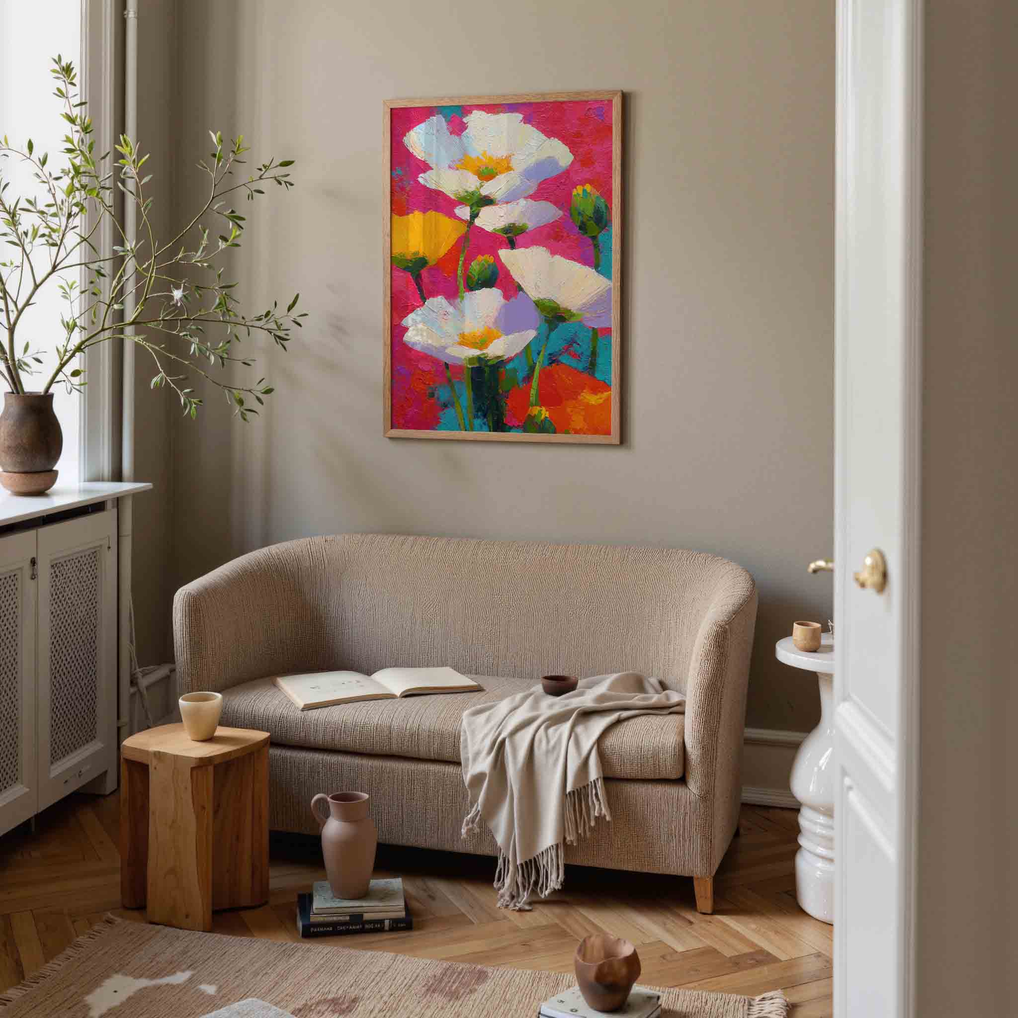 Bloemen in felle kleuren Poster