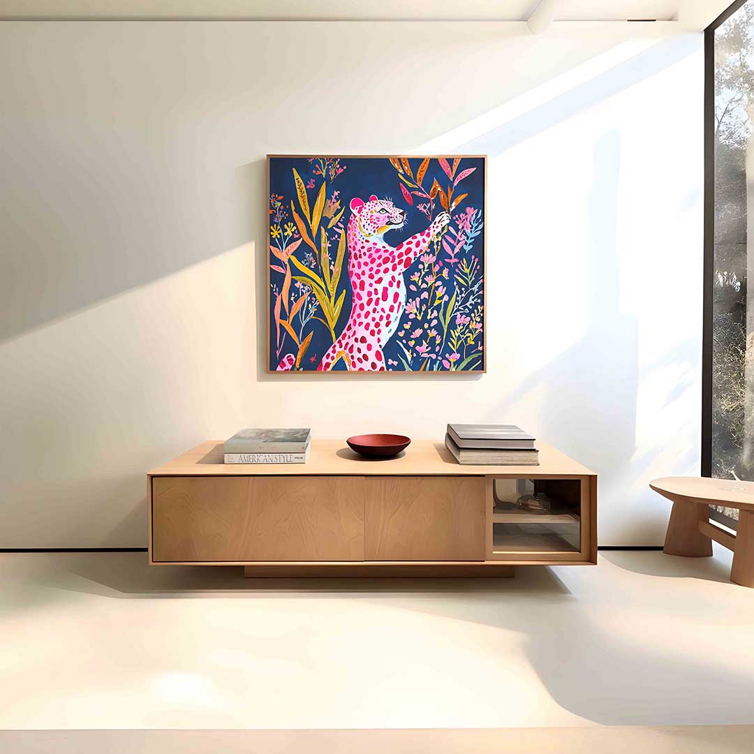 Roze luipaard Poster