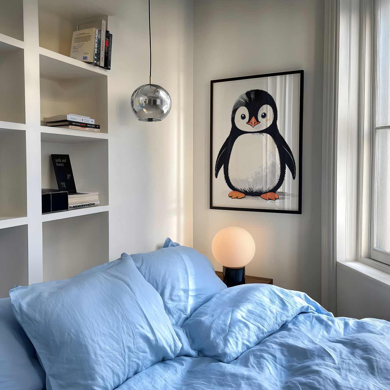 Schattige Pinguïn Illustratie Poster-WallArtistic