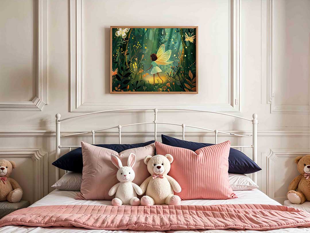Vleugels en bos Poster