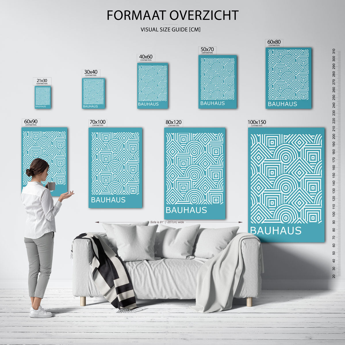 Lijnen en patronen Poster
