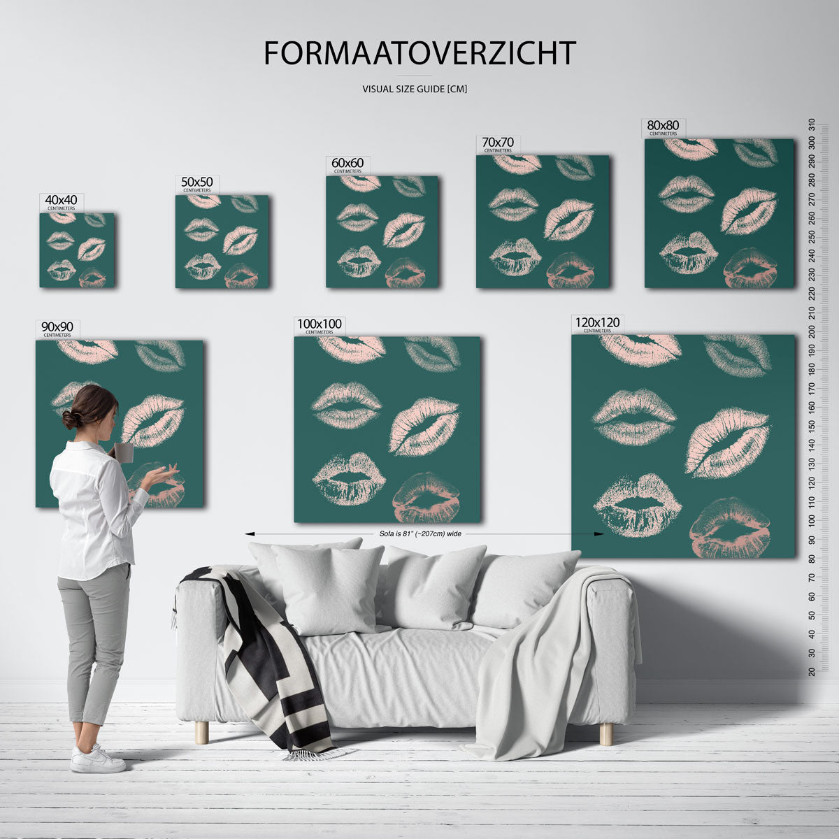 Lipafdrukken Poster