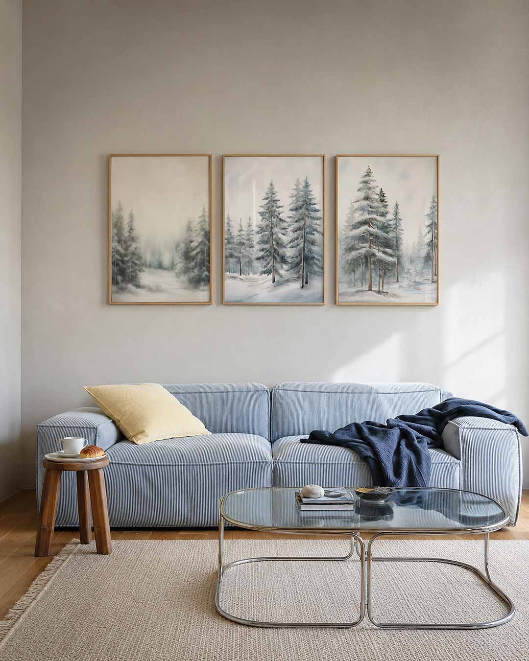 Mistige boslandschap Posterset