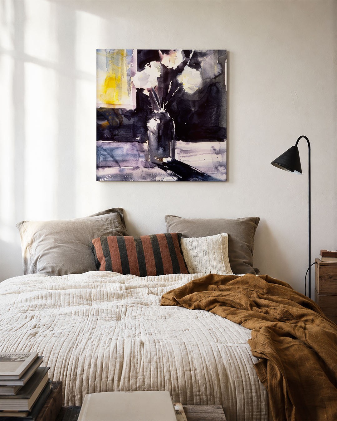 Expressieve bloemen Kunstwerk