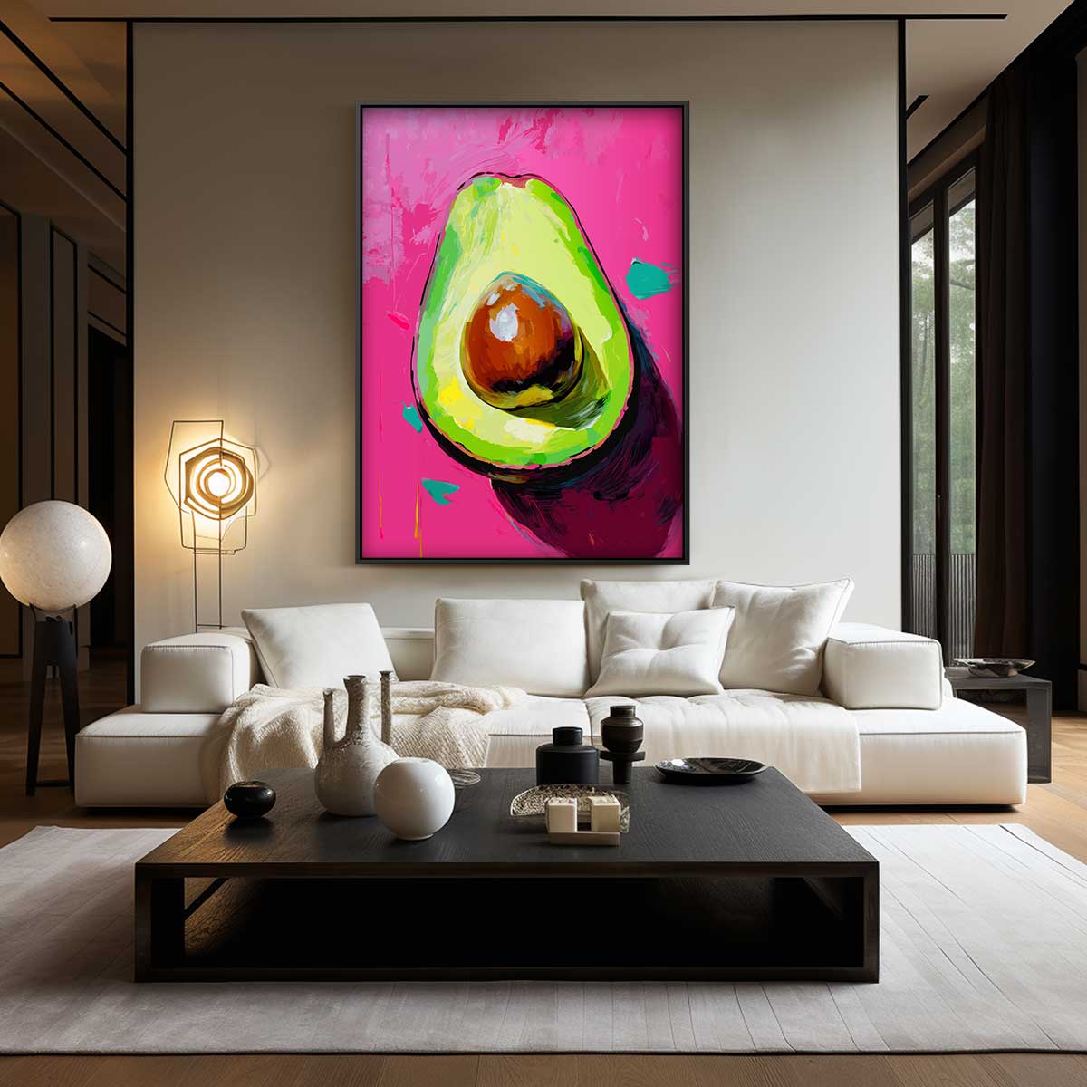Avocado Delight Kunstwerk-canvas-dibond-plexiglas-wanddecoratie-WallArtistic