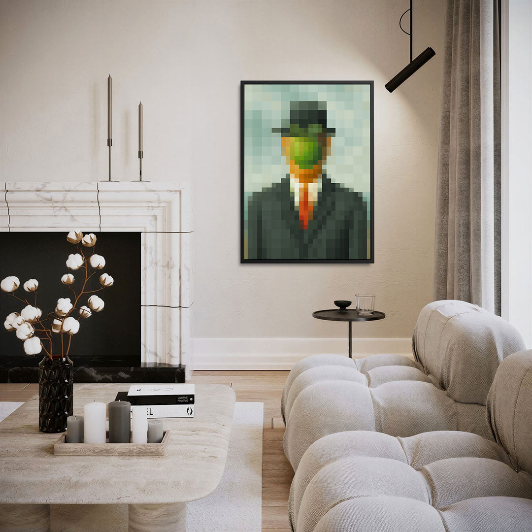 Geometrische mensfiguur Kunstwerk