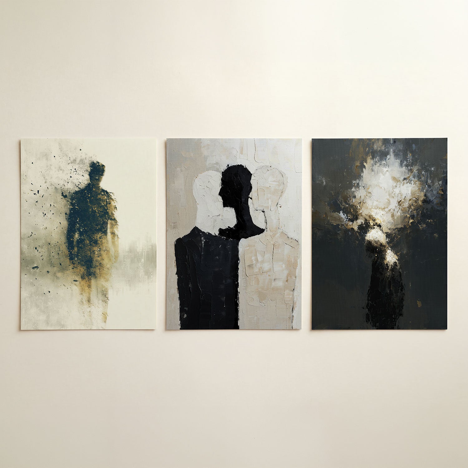 Vervagende silhouet Posterset