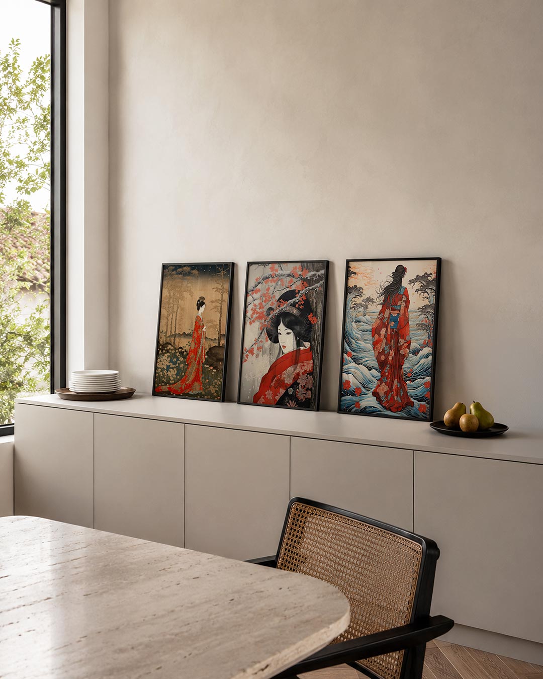 Natuurlijke elegantie Posterset